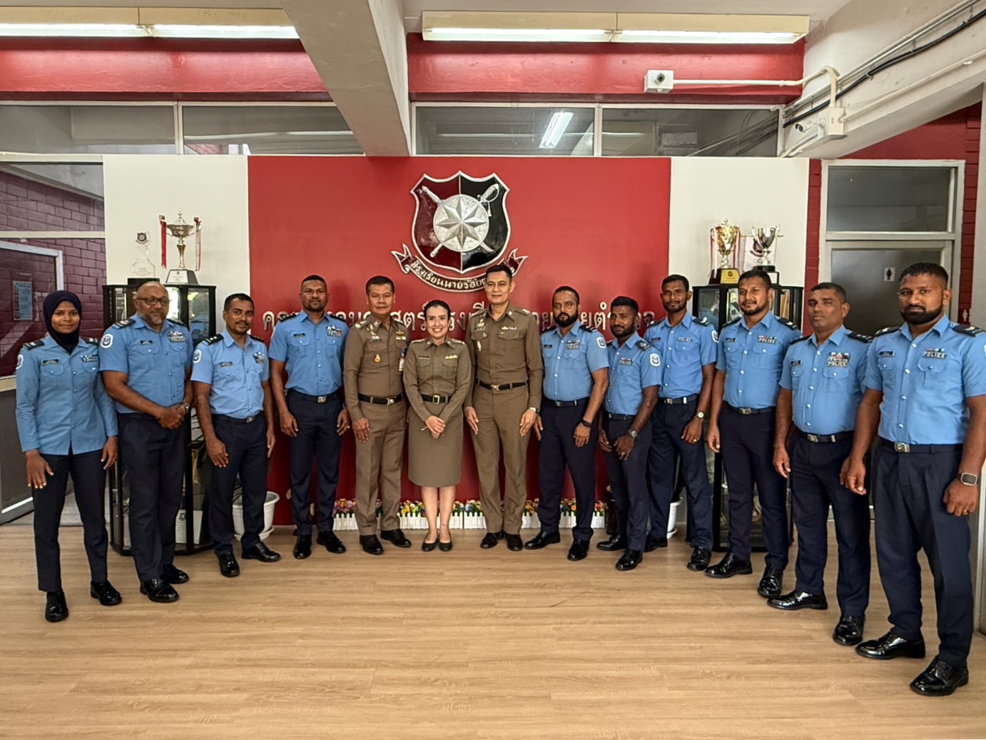 วันที่ 28 เม.ย.68 คณะตำรวจมัลดีฟส์ศึกษาดูงาน ณ สค.รร.นรต.